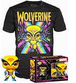 Set Figura Pop & Tee Marvel Wolverine Black Light Funko