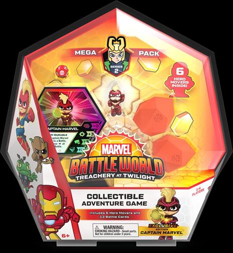 Mega Pack Marvel Battleworld: Treachery At Twilight Mega Pack - Captain Marvel (2099 Suit) Funko 55150 - 2