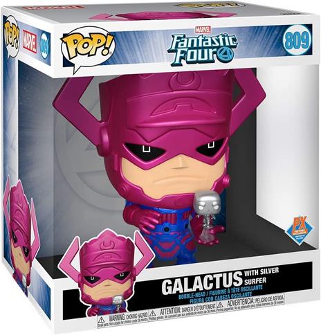 Marvel Super Sized Jumbo Pop! Vinile Figura Galactus Con Silver Surfer Special Edition 25 Cm Funko - 2