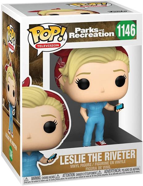 Parks & Recreation Funko Pop! Television Leslie The Riveter - 2