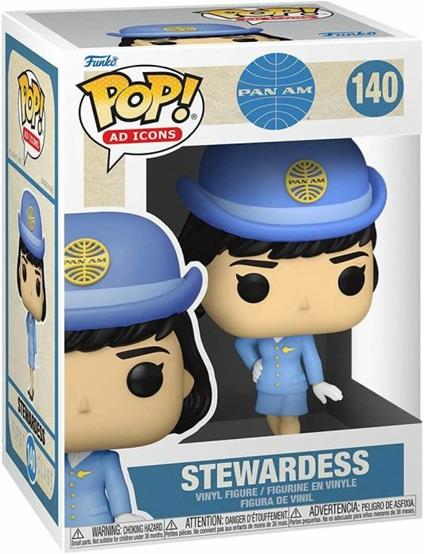 Funko Pop! Ad Icons Pan Am Stewardess Without Bag Vinyl Figure 140