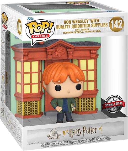 Pop! Deluxe Ron Weasley With Quality Quidditch Supplies - Harry Potter Diagon Alley Funko 58125 - 3