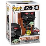Star Wars: Funko Pop! - Mandalorian - Dark Trooper With Grogu (Glow) (Ltd)