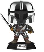 Funko POP! Star Wars Mandalorian con Darksaber (Chrome & Glow in The Dark), esclusivo