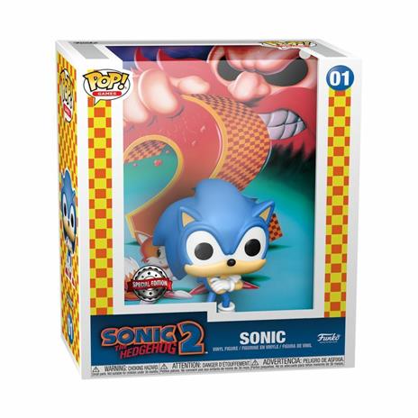 Sonic the Hedgehog 2 POP! Game Cover Vinyl Figure Sonic (Exclusive) 9 cm - 2