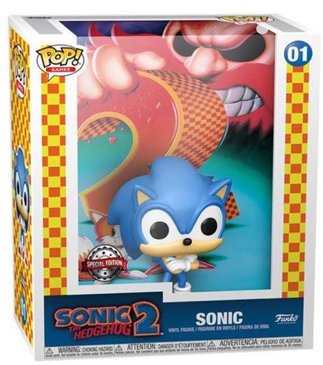 Sonic the Hedgehog 2 POP! Game Cover Vinyl Figure Sonic (Exclusive) 9 cm - 3