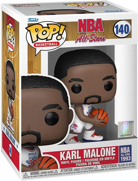 Funko POP NBA:Legends-KarlMalone(WhiteAllStarUni1993) - 2
