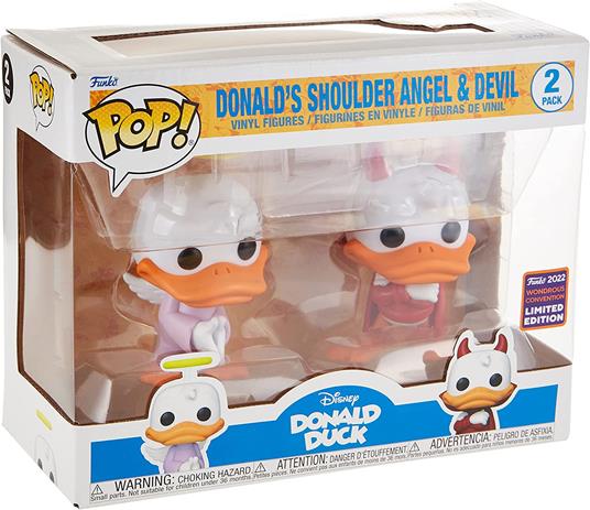 Pop Pack 2 Disney Donald Duck - Donald Angel & Devil Esclusiva Funko - 3