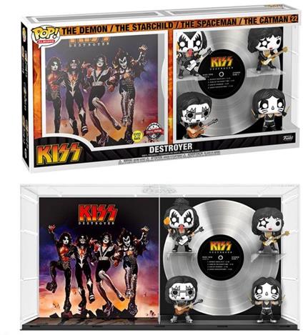 KISS POP! Albums Vinyl Figure 4-Pack Destroyer GITD 9 cm