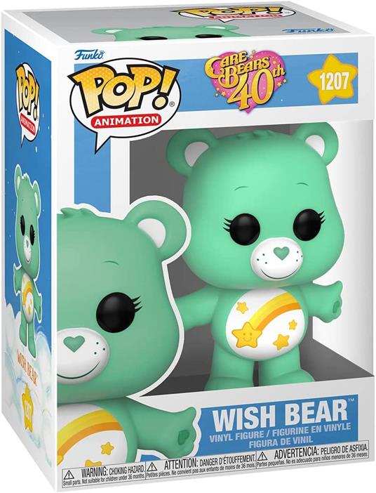 Care Bears 40th Anniversary Pop! Tv Vinile Figures Wish Bear 9 Cm Assortment (6) Funko - 2