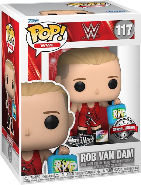 Funko Pop 65099 WWE117 Rob Van Dam Special Edition Figura in Vinile Collezione - 2