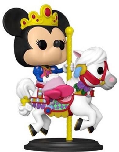 Walt Disney Word 50th Anniversary POP! Disney Vinyl Figure Minnie Mouse on Prince Charming Regal Carrousel 9 cm