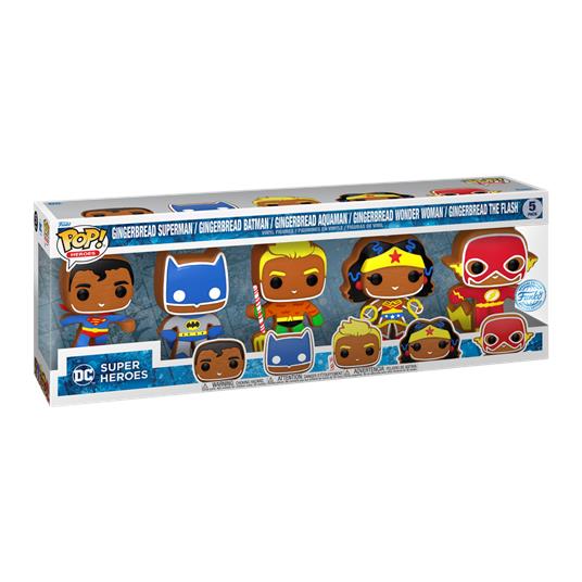 Pop! 5-Pack Dc Superheroes (Gingerbread) 5-Pack Funko 66450