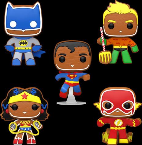 Pop! 5-Pack Dc Superheroes (Gingerbread) 5-Pack Funko 66450 - 2