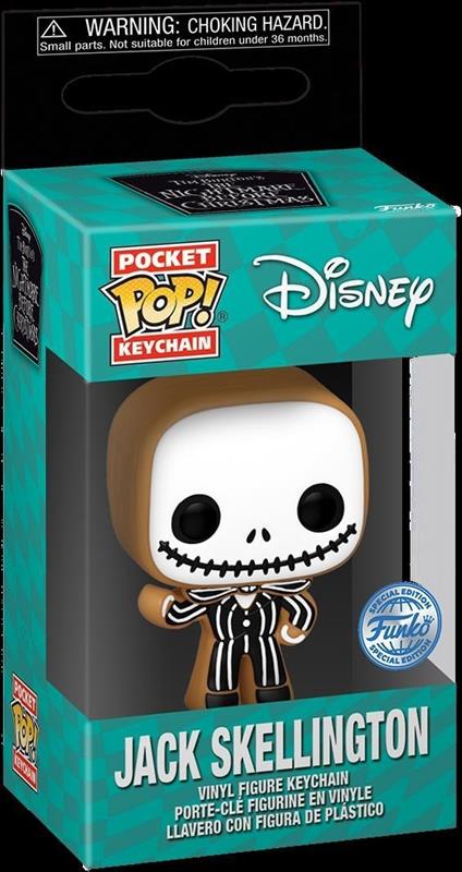 Pocket Pop Portachiavi Disney Nightmare Before Natale Jack Skellington Gingerbread Esclusiva Funko