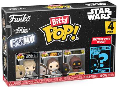 Giocattolo Bitty POP: Star Wars- Luke 4PK Funko
