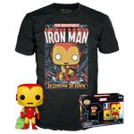 Marvel: Funko Pop! & Tee - Holiday Iron Man (GW) Tg. L