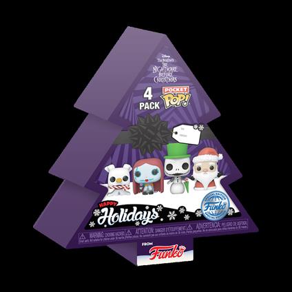Funko Pocket Pop! 4-Pack The Nightmare Before Christmas Holiday Tree Box 73911