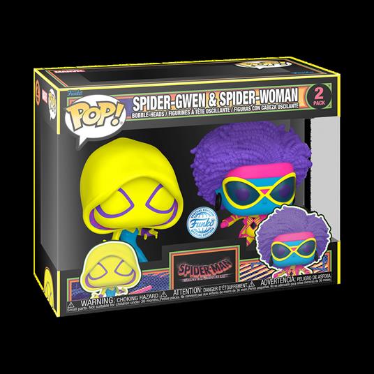 Funko Pop! 2-Pack Spider-Gwen And Spider-Woman (Black Light) - Spider-Man: Across The Spider-Verse 73937