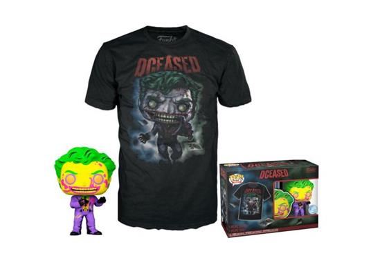 Set Figura Pop & Tee Dc Comics Joker Funko Taglia S