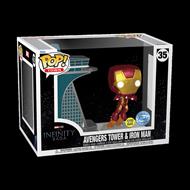 Funko Pop! Town Avengers Tower And Iron Man (Glow) - Avengers: Infinity Saga 74582