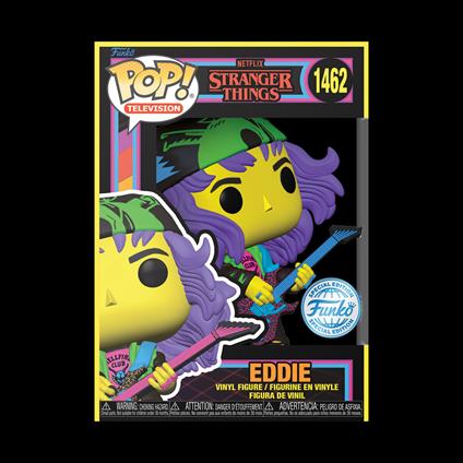 Funko Pop! Vinyl Finale Eddie (With Guitar) (Black Light) - Stranger Things (Season 4) 74604