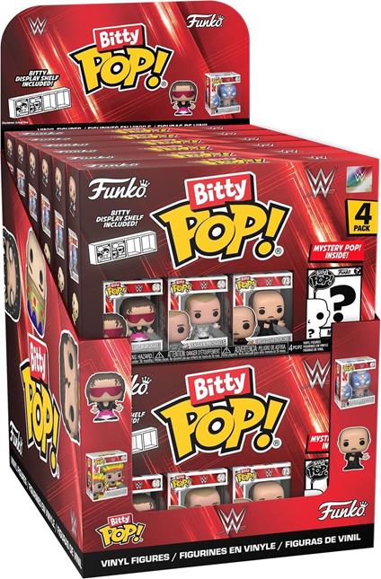 FUNKO BITTY POP 4 Pack Display da 12pz WWE