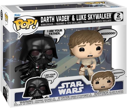 FUNKO POPS Star Wars Vader & Luke 2 Packs