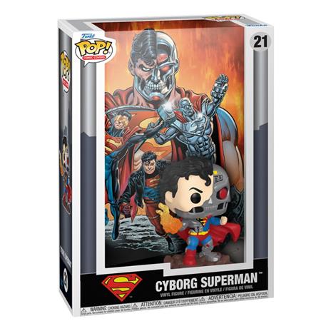 DC Comics POP! Comic Cover Vinyl Figure Cyborg Superman 9 cm - 2