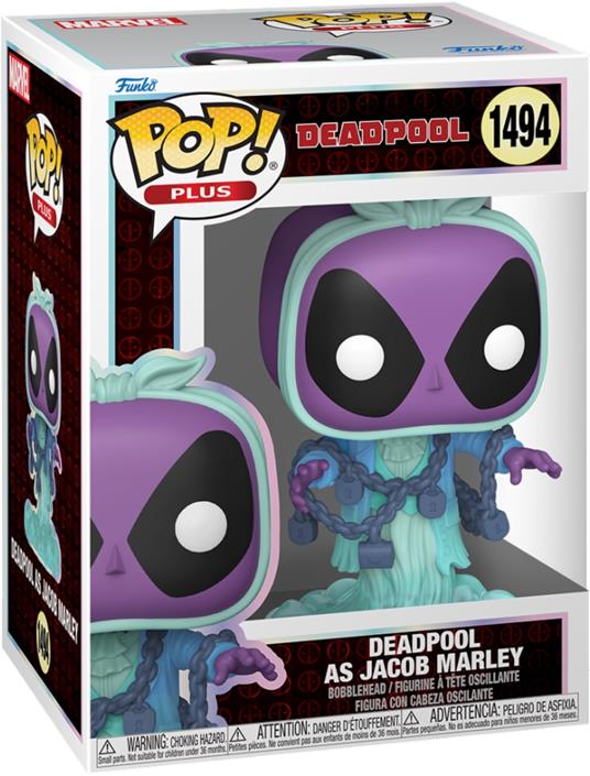 Marvel POP! Plus Vinyl Figure Deadpool as Jacob Marley 9 cm