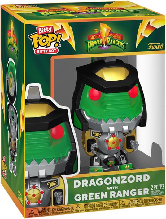 Hasbro Bitty POP! Bots Figure PR- Dragon Zord w/GR Ranger 11,7 cm
