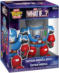 Giocattolo Funko Bitty Bots: MarvelWI - Captain America Mech w/Cap Funko