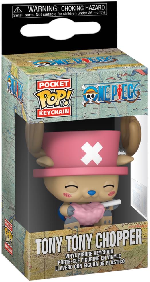 Funko POP Keychain: One Piece- Chopper w/Cotton Candy