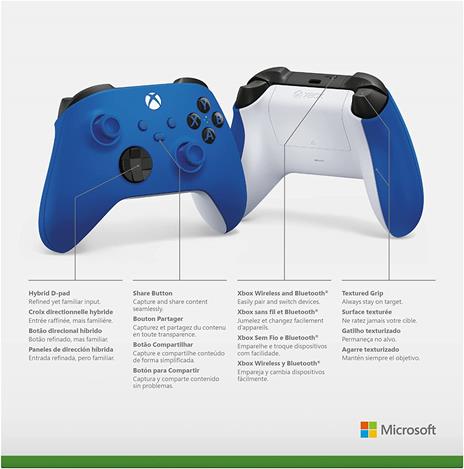 Microsoft XBOX Controller Wireless Blue V2 - 6