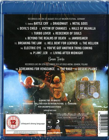 Judas Priest. Battle Cry (Blu-ray) - Blu-ray di Judas Priest - 2