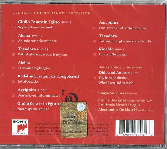 Arie da opere - CD Audio di Georg Friedrich Händel,Sonya Yoncheva - 2