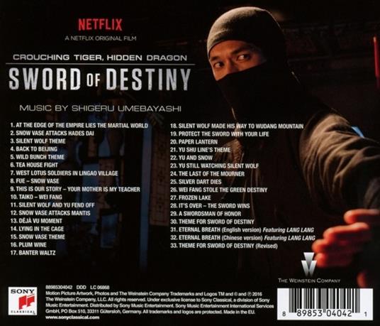 Crouching Tiger, Hidden Dragon. Sword of Destiny (Colonna sonora) - CD Audio di Carlo Siliotto