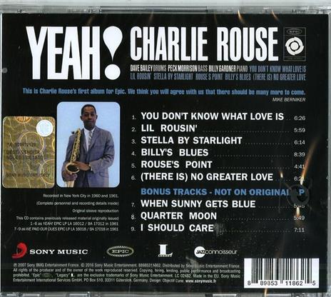 Yeah! - CD Audio di Charlie Rouse - 2