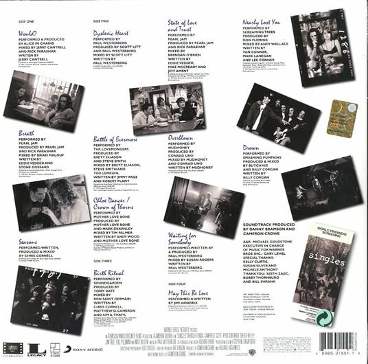Singles Soundtrack (Colonna sonora) (Deluxe Edition) - Vinile LP + CD Audio - 2