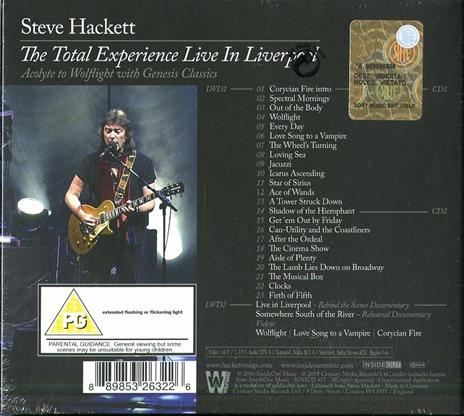 The Total Experience. Live in Liverpool - CD Audio + DVD di Steve Hackett - 2