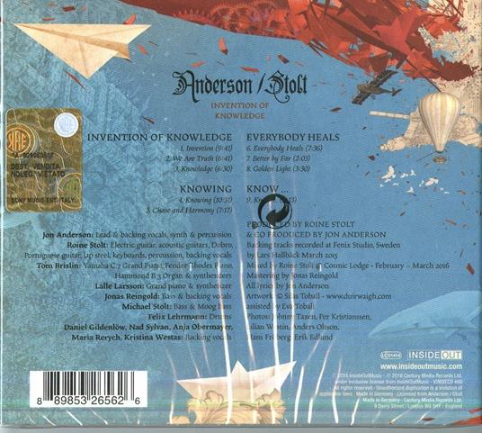 Invention of Knowledge - CD Audio di Roine Stolt,Jon Anderson - 2