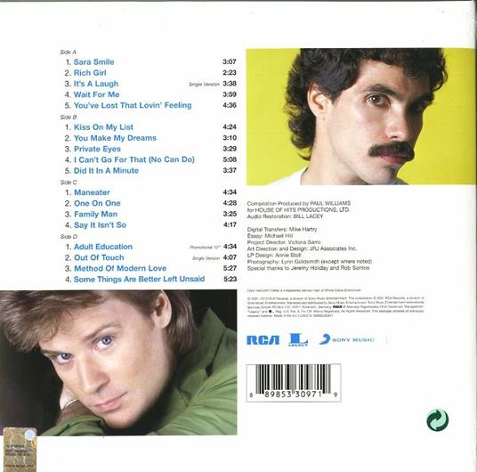 The Very Best of Daryl Hall & John Oates - Vinile LP di Hall & Oates - 2