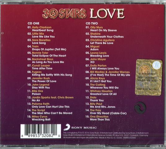 30 Stars. Love - CD Audio - 2