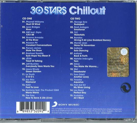 30 Stars. Chill - CD Audio - 2