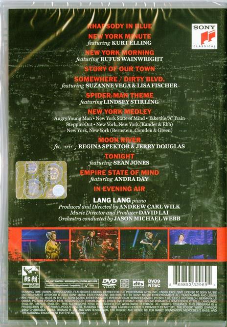 Lang Lang. New York Rhapsody. Live from Lincoln Center (DVD) - DVD di Lang Lang - 2