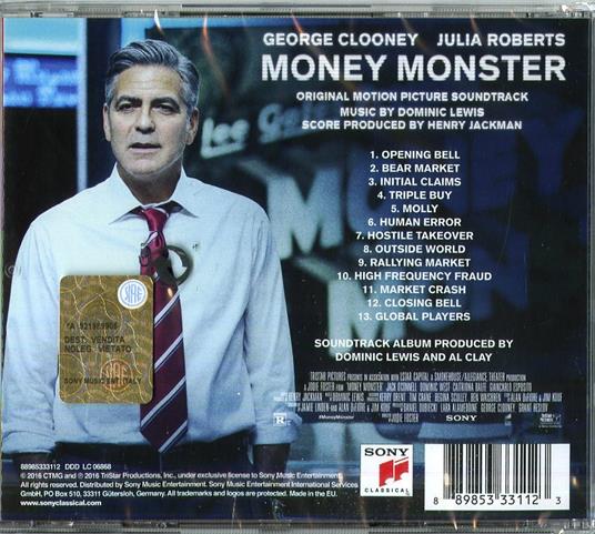 L'altra Faccia Del Denaro (Money Monster) (Colonna sonora) - CD Audio di Henry Jackman - 2