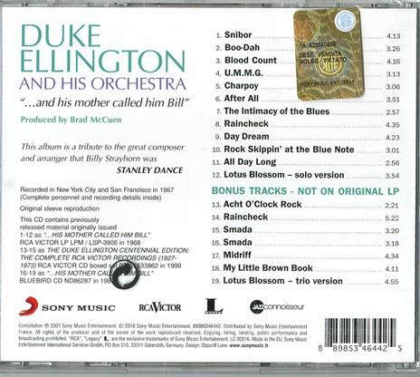 And His Mother Called Him Bill (Jazz Connoisseur Collection) - CD Audio di Duke Ellington - 2
