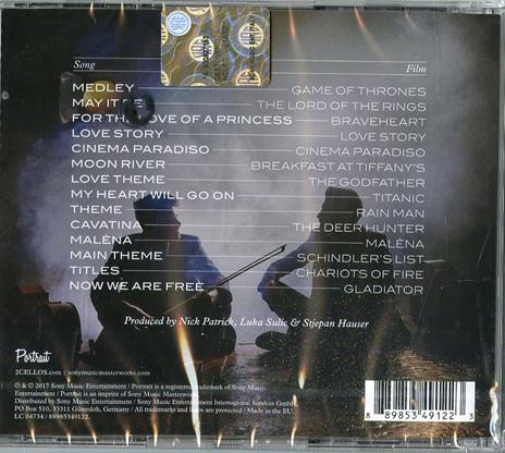Score - CD Audio di 2Cellos - 2