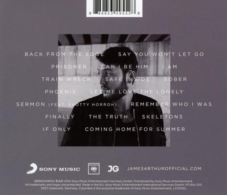 Back from the Edge (Deluxe Edition) - CD Audio di James Arthur - 2