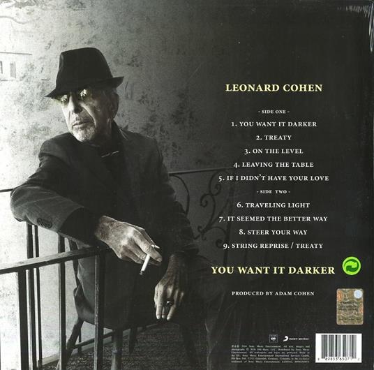 You Want it Darker - Vinile LP di Leonard Cohen - 2